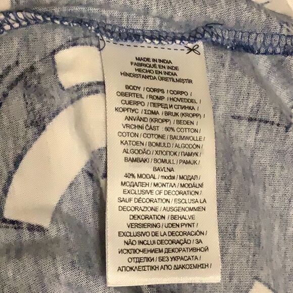 Ralph Lauren black label‎ Blue Geometric-print Tank Top size M - Picture 8 of 8